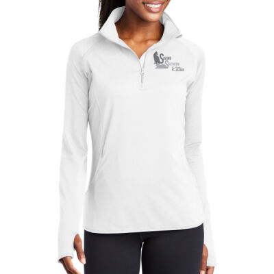 Ladies Embroidered 1/2 Zip Performance Pullover Thumbnail