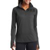 Ladies Sport Wick ® Stretch 1/2 Zip Pullover Thumbnail