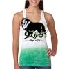  Next Level Ombre Burnout Racerback Tank Thumbnail