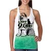  Next Level Ombre Burnout Racerback Tank Thumbnail