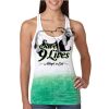  Next Level Ombre Burnout Racerback Tank Thumbnail