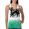  Next Level Ombre Burnout Racerback Tank Thumbnail