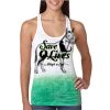  Next Level Ombre Burnout Racerback Tank Thumbnail