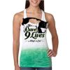  Next Level Ombre Burnout Racerback Tank Thumbnail