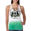  Next Level Ombre Burnout Racerback Tank Thumbnail