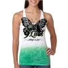  Next Level Ombre Burnout Racerback Tank Thumbnail