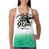  Next Level Ombre Burnout Racerback Tank Thumbnail