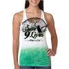 Next Level Ombre Burnout Racerback Tank Thumbnail