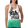  Next Level Ombre Burnout Racerback Tank Thumbnail