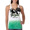  Next Level Ombre Burnout Racerback Tank Thumbnail