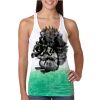  Next Level Ombre Burnout Racerback Tank Thumbnail