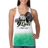  Next Level Ombre Burnout Racerback Tank Thumbnail