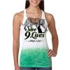 Next Level Ombre Burnout Racerback Tank Thumbnail