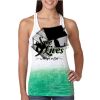  Next Level Ombre Burnout Racerback Tank Thumbnail