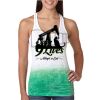  Next Level Ombre Burnout Racerback Tank Thumbnail