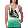  Next Level Ombre Burnout Racerback Tank Thumbnail