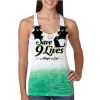  Next Level Ombre Burnout Racerback Tank Thumbnail