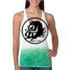  Next Level Ombre Burnout Racerback Tank Thumbnail