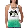  Next Level Ombre Burnout Racerback Tank Thumbnail
