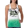  Next Level Ombre Burnout Racerback Tank Thumbnail