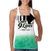  Next Level Ombre Burnout Racerback Tank Thumbnail