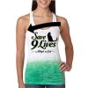  Next Level Ombre Burnout Racerback Tank Thumbnail