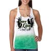  Next Level Ombre Burnout Racerback Tank Thumbnail