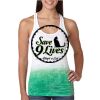  Next Level Ombre Burnout Racerback Tank Thumbnail