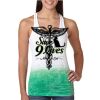  Next Level Ombre Burnout Racerback Tank Thumbnail