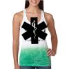  Next Level Ombre Burnout Racerback Tank Thumbnail