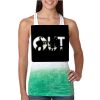  Next Level Ombre Burnout Racerback Tank Thumbnail