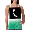  Next Level Ombre Burnout Racerback Tank Thumbnail