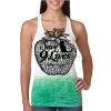  Next Level Ombre Burnout Racerback Tank Thumbnail