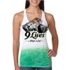  Next Level Ombre Burnout Racerback Tank Thumbnail