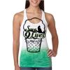  Next Level Ombre Burnout Racerback Tank Thumbnail