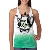  Next Level Ombre Burnout Racerback Tank Thumbnail