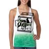  Next Level Ombre Burnout Racerback Tank Thumbnail