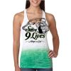  Next Level Ombre Burnout Racerback Tank Thumbnail
