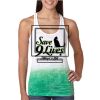 Next Level Ombre Burnout Racerback Tank Thumbnail