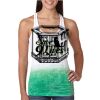  Next Level Ombre Burnout Racerback Tank Thumbnail