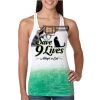  Next Level Ombre Burnout Racerback Tank Thumbnail