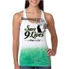  Next Level Ombre Burnout Racerback Tank Thumbnail
