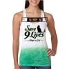  Next Level Ombre Burnout Racerback Tank Thumbnail