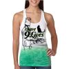  Next Level Ombre Burnout Racerback Tank Thumbnail