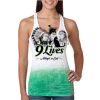  Next Level Ombre Burnout Racerback Tank Thumbnail