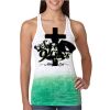  Next Level Ombre Burnout Racerback Tank Thumbnail