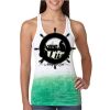  Next Level Ombre Burnout Racerback Tank Thumbnail