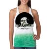  Next Level Ombre Burnout Racerback Tank Thumbnail