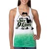  Next Level Ombre Burnout Racerback Tank Thumbnail