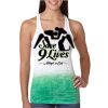  Next Level Ombre Burnout Racerback Tank Thumbnail